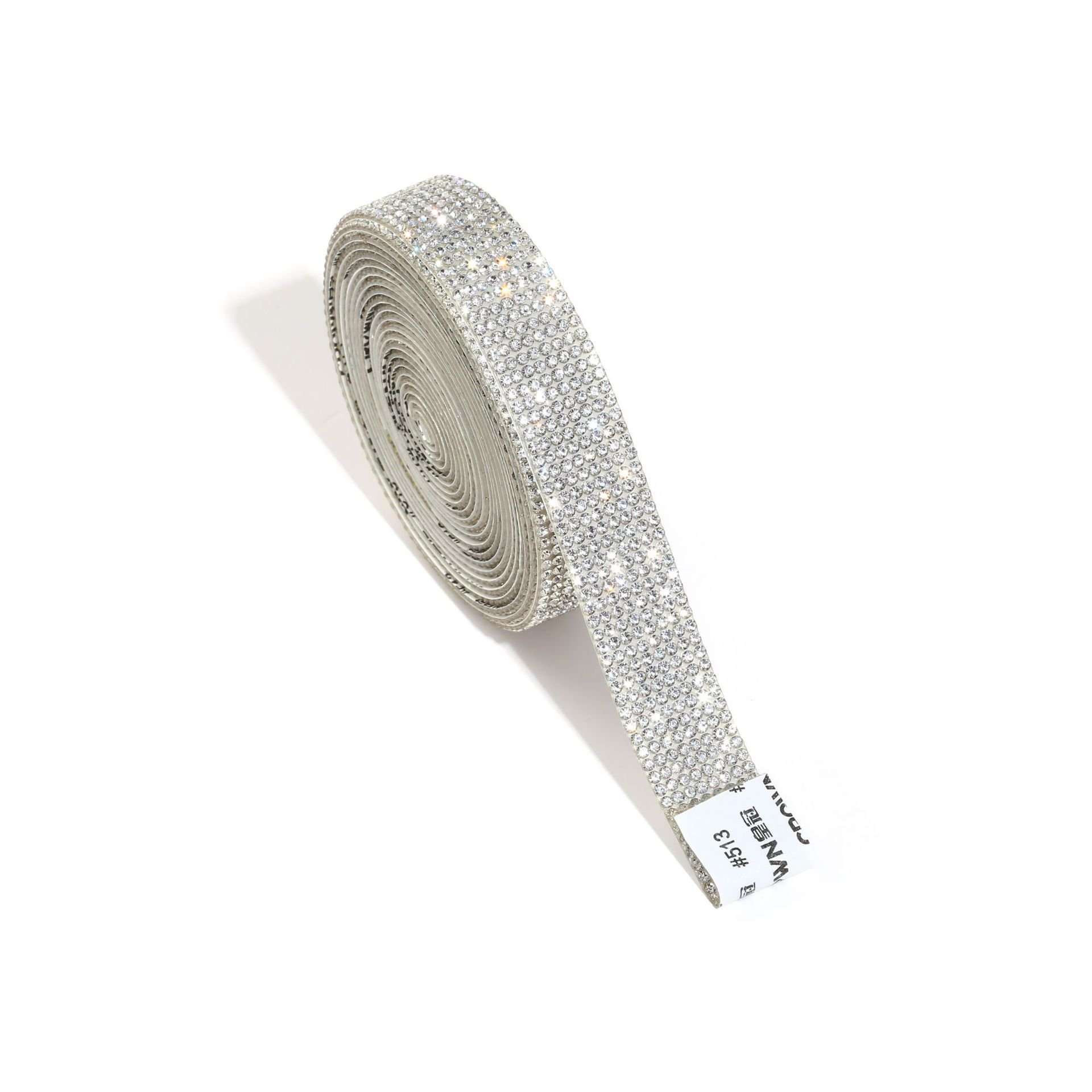 Wholesale Self-Adhesive Bling Crystal Glass Sheets Rhinestone Tape Shoes Cups Decorations Nail Art Versatile Clothing Wrap