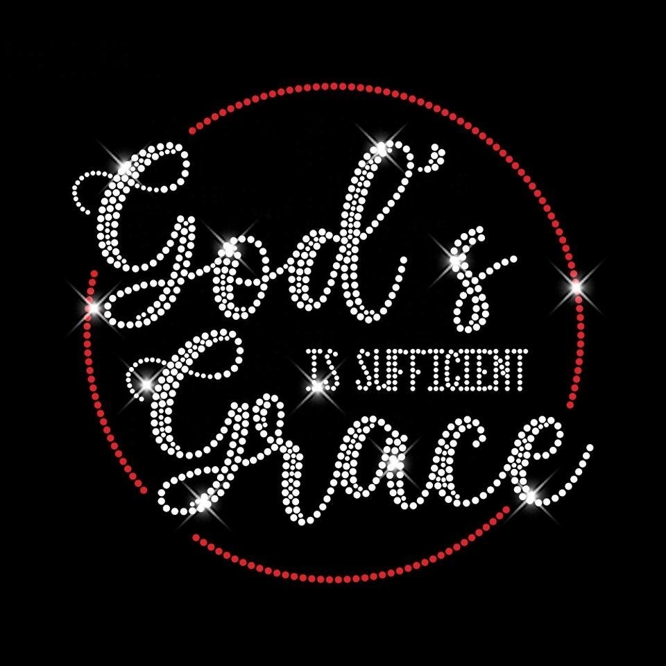 Aprise - Blessed by God Spoiled Designs Rhinestone Iron On Heat Transfer Motif