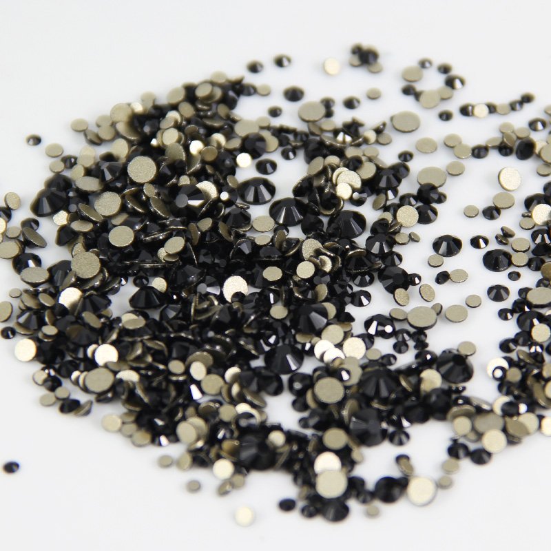 1440PCS Red Back Glass Rhinestone Non Hot Fix Strass Applique Decoration Mix Size Rhinestone