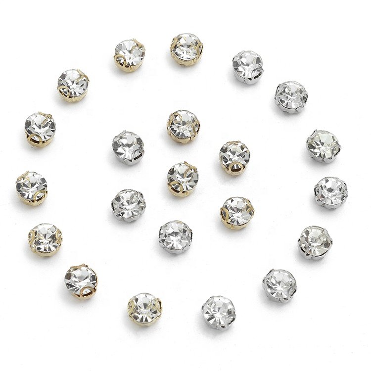 Wholesale 4MM 2D type claw drill DIY rhinestone garments trim auxiliary accessories crystal for claw