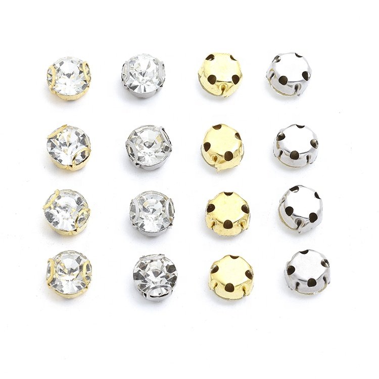 Wholesale 4MM 2D type claw drill DIY rhinestone garments trim auxiliary accessories crystal for claw