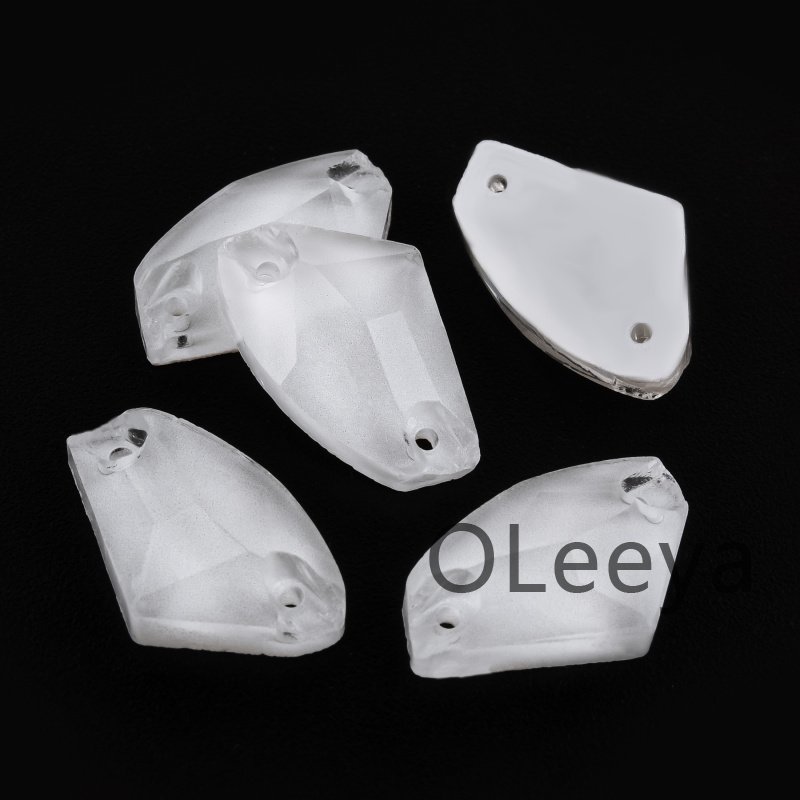 OLeeya A3 Quality Glass Ax Neon Colors Sew On Rhinestones Galactic Shape Bikini Decoration Rhinestone for Leotards Dance Dress