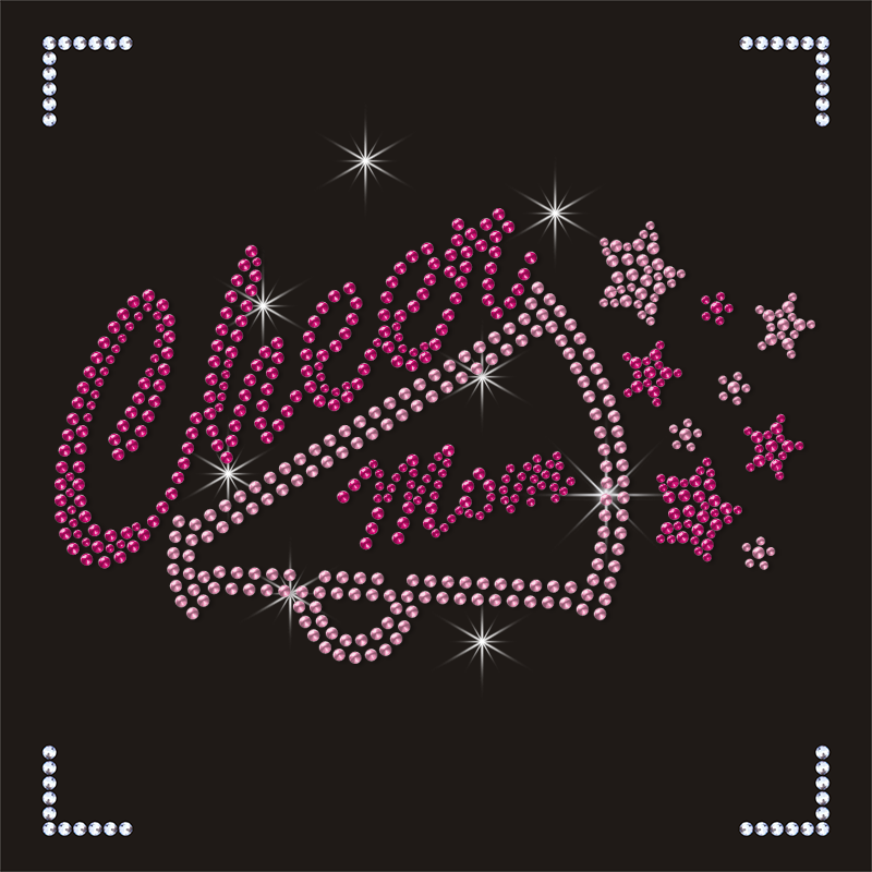Cheer Fashion Custom 3D Rhinestone Transfers Kamala Harris DTF Direct to Fabric/Rhinestone Logo Designers