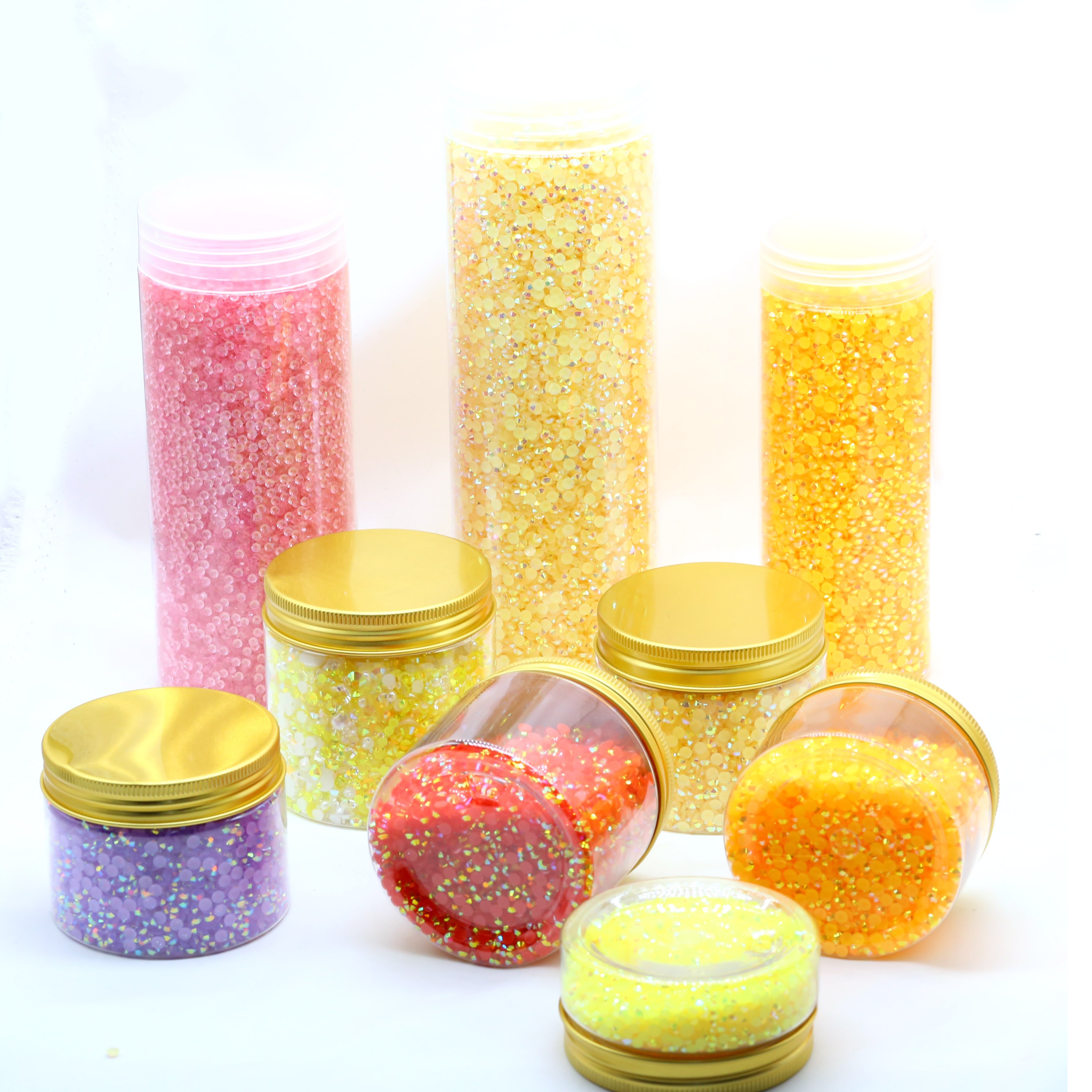 XULIN Provide Customized OEM ODM Service 2mm-6mm 120 Colors Choose Flatback Resin Rhinestone Wholesale