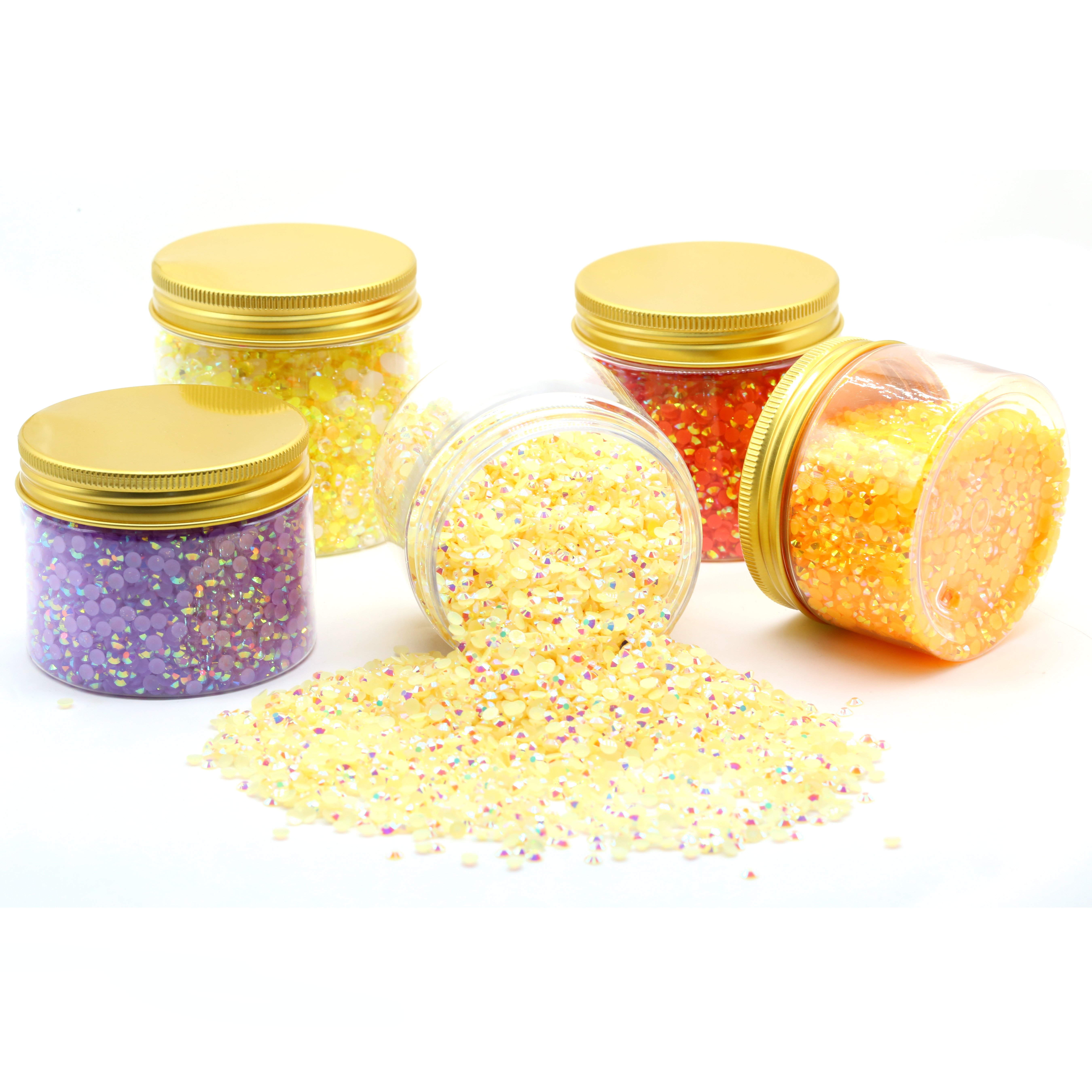 XULIN Provide Customized OEM ODM Service 2mm-6mm 120 Colors Choose Flatback Resin Rhinestone Wholesale