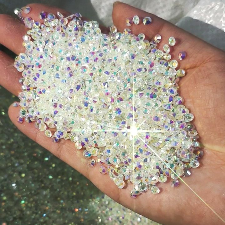 Yantuo Factory Wholesale SS3-SS50 transparent ab Crystal Flat Back Crystals Non Hot Fix Glass Rhinestones For Cups nails