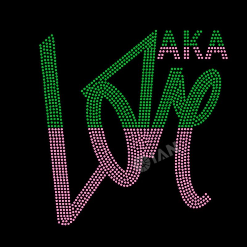 High Heel Sorority Design Iron On Rhinestone Transfer Hotfix AKA Transfer Motif Rhinestone For Clothing