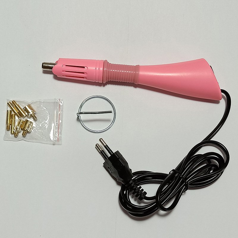 Factory Hotsale Wholesale Price US EU Plug Pink Purple Color Crystal Iron On Rhinestone Hot Fix Applicator
