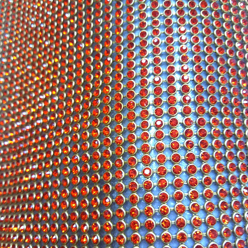 Aluminum hot fix sheets hot fix rhinestone multi color 120*45cm beaded sequin fabric