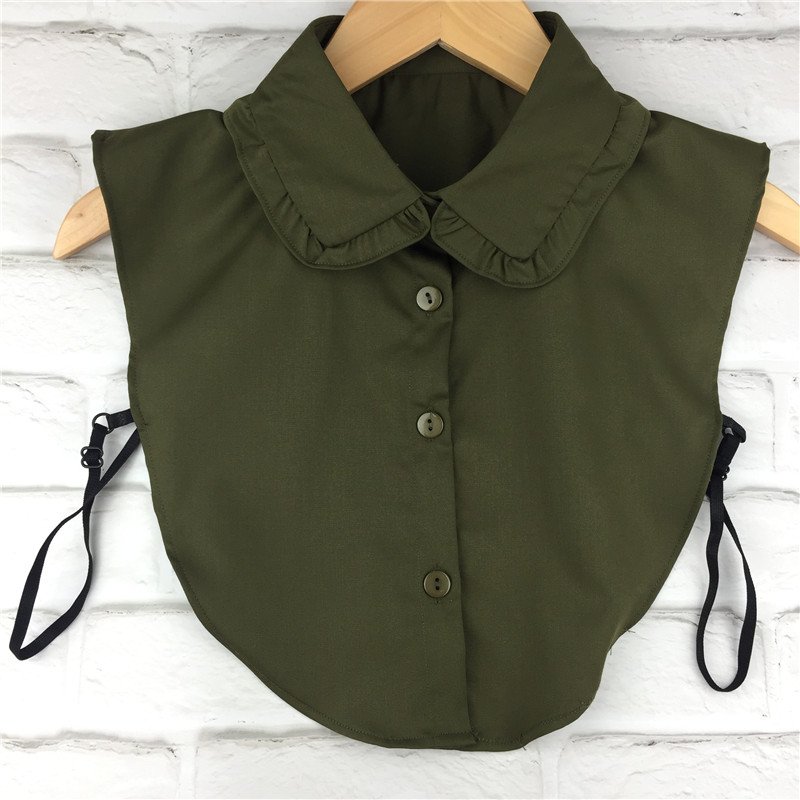 New Detachable Blouse Half Shirts Elegant Fashion Women Fake Collar with Rhinestone
