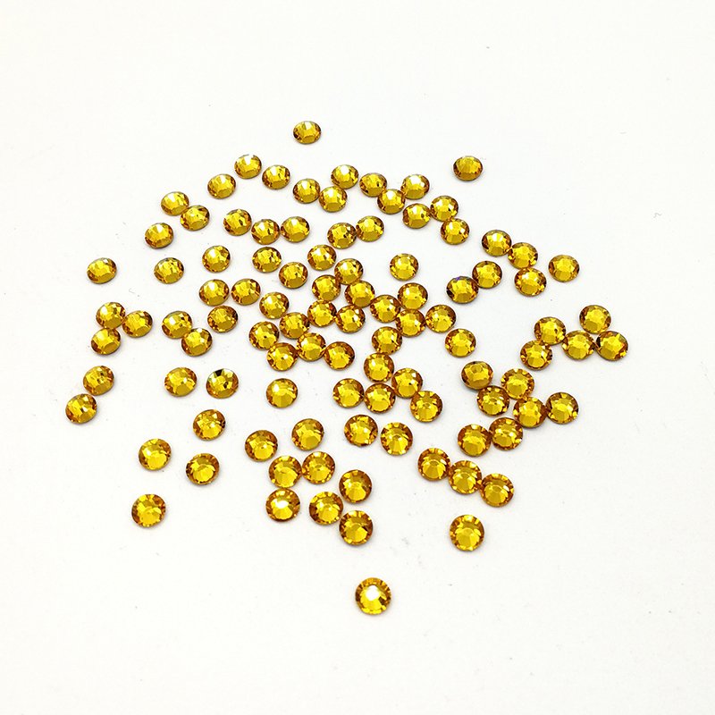 Multiple colors SS3 -SS34 Round AB Crystal Strass Stone Non Hotfix Flatback Glass Bulk Crystal Rhinestones For Cloth DIY Crafts