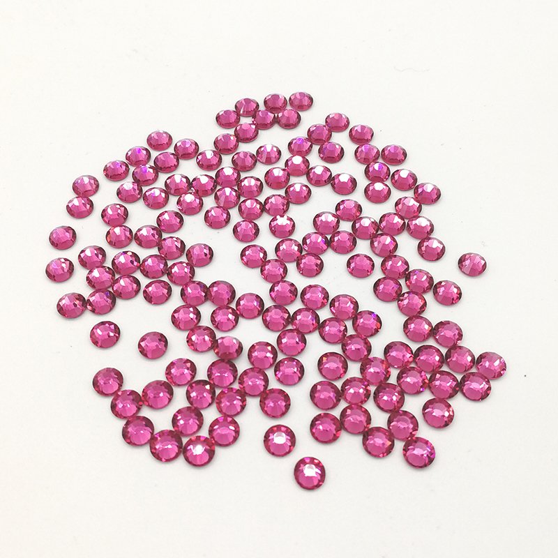 Multiple colors SS3 -SS34 Round AB Crystal Strass Stone Non Hotfix Flatback Glass Bulk Crystal Rhinestones For Cloth DIY Crafts