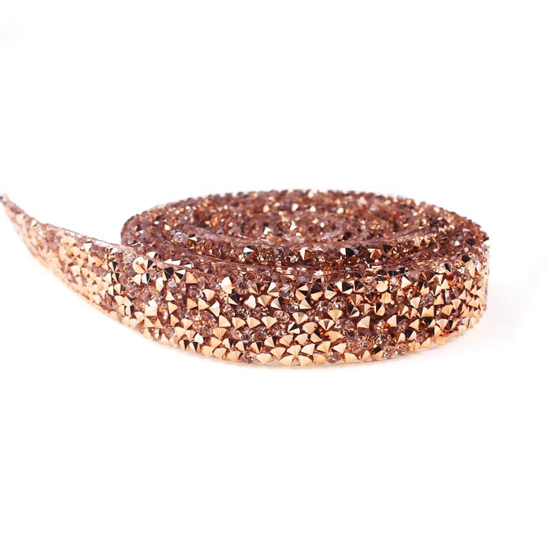 Motif Strass Chain Trim Applicator Ribbon Wholesale Crystal Hot Fix Rhinestone Glass Bag Packaging Paypal Colors High Grade