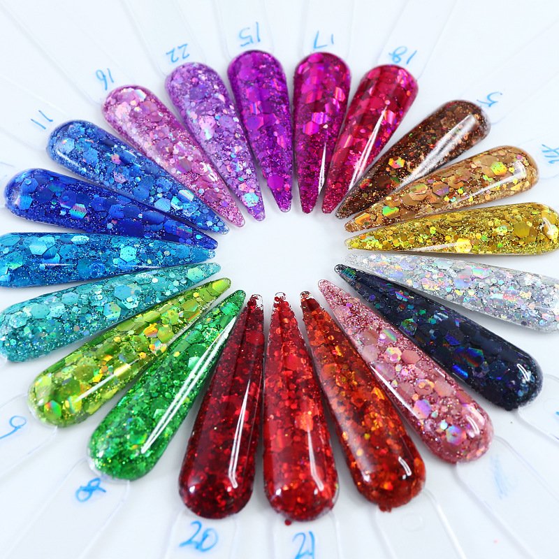 Wholesale 50g Glitter Powder Rhinestones for Custom Tumblers Plastic Bag Packaging Resin Shoes Making Machine Shoes Used 10 Bag