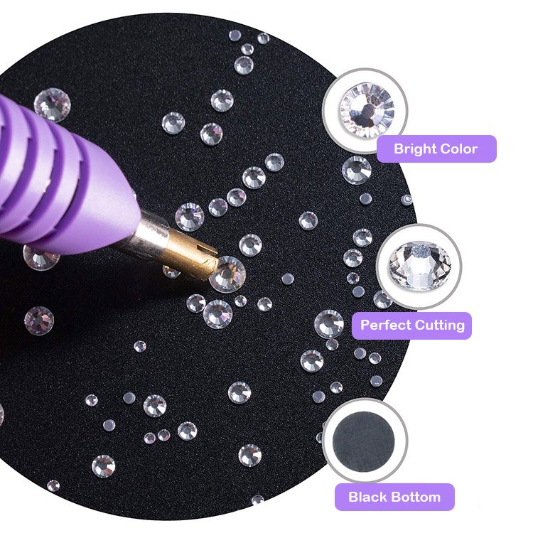 High Quality SS6-SS30 Better DMC Glass Hotfix Rhinestone Flat Back Hot Fix Crystal AB Rhinestone for Iron On Crystal Design