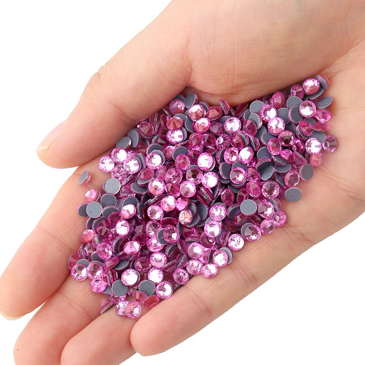 High Quality SS6-SS30 Better DMC Glass Hotfix Rhinestone Flat Back Hot Fix Crystal AB Rhinestone for Iron On Crystal Design