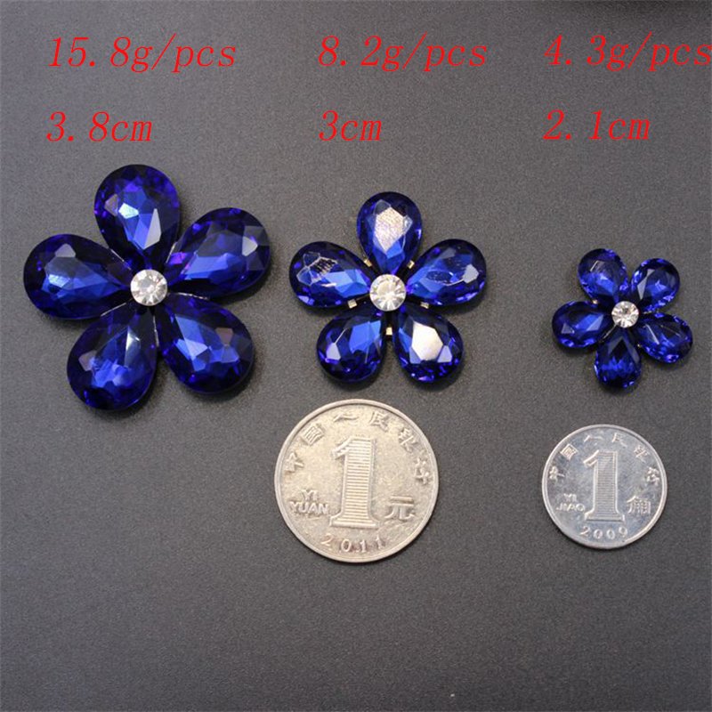 New Crystal Gem Flower Pear Drop Alloy Rhinestone For DIY Clothing Shoes Accessories Car Outlet Accessories Stick Drill