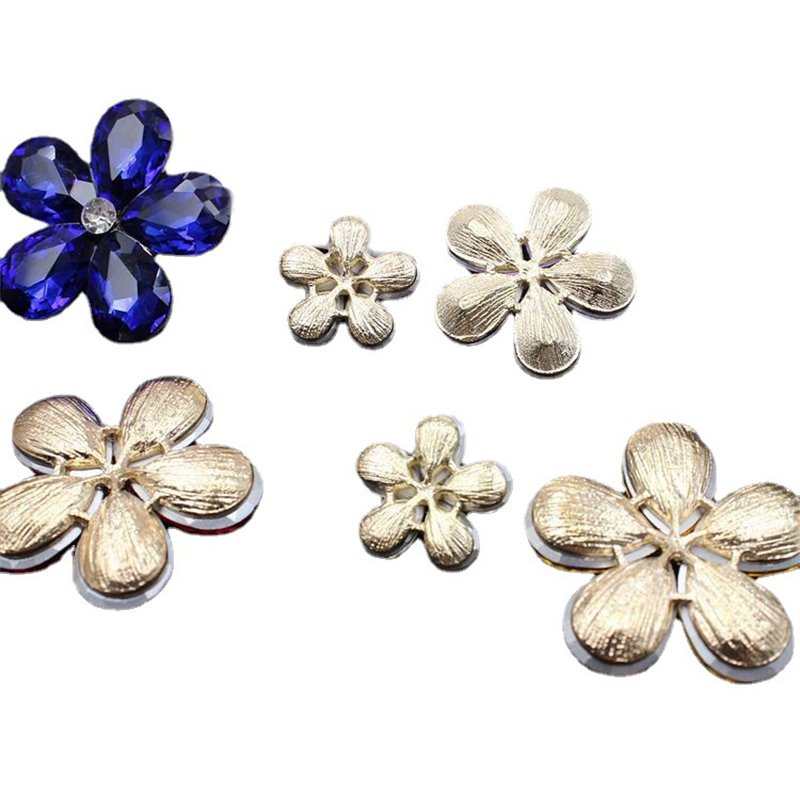 New Crystal Gem Flower Pear Drop Alloy Rhinestone For DIY Clothing Shoes Accessories Car Outlet Accessories Stick Drill