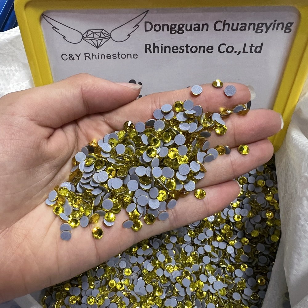 CY Wholesale Customize 1440pcs Stone Crystal AB Flat Back Glass HotFix Rhinestone Bulk