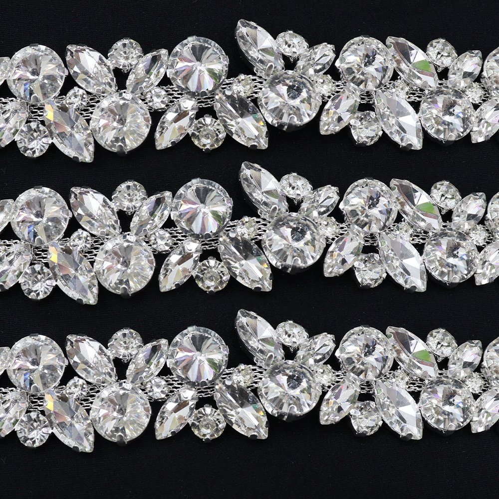 D018 Factory Supply Cheap Cup Chain Rhinestones Trimming Crystal Chain Rhinestone Chain