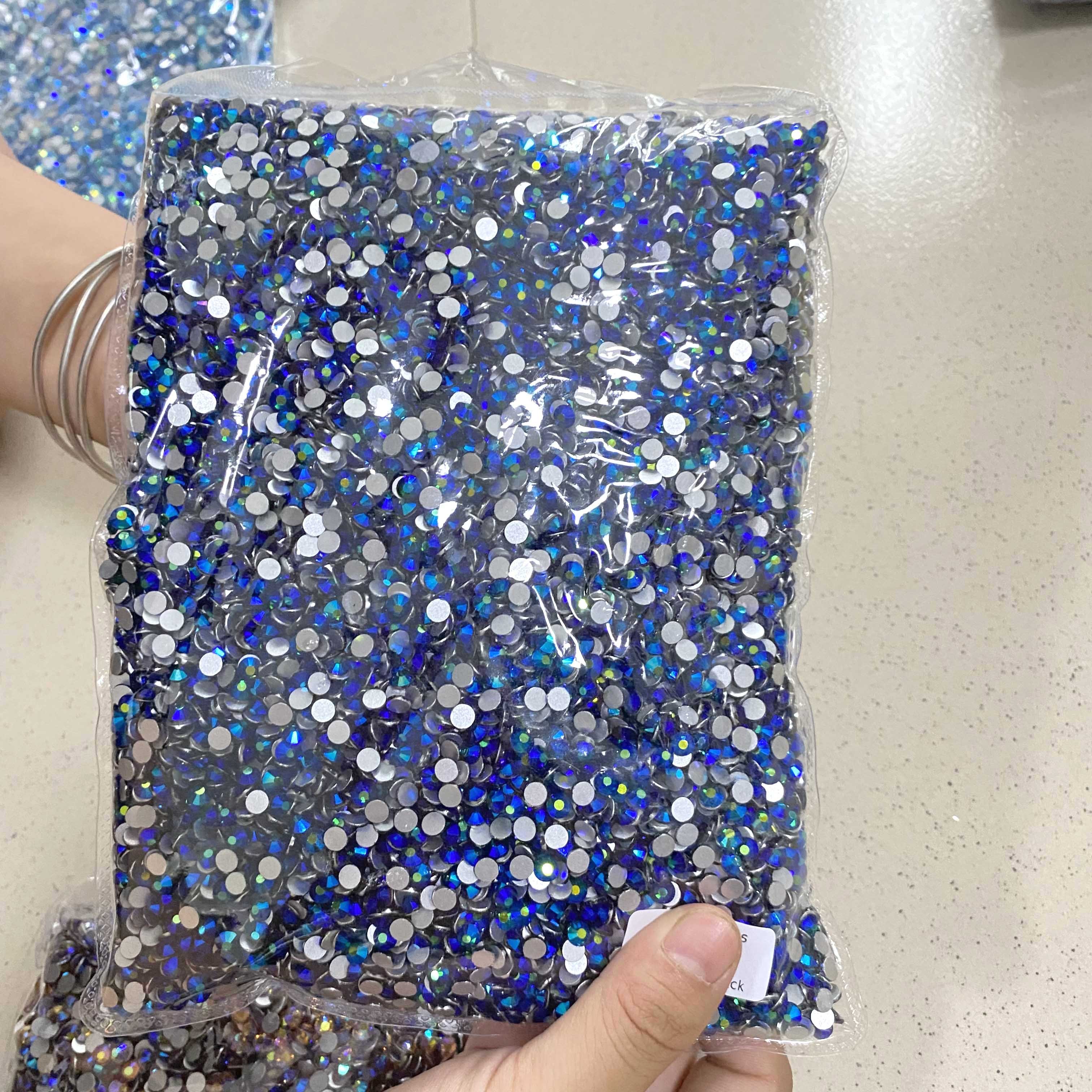 Whatstone SS3 SS4 SS5 SS6 1440Pcs Flatback Non Hotfix Glass Stone Nail Art Rhinestone For Nail Decoration