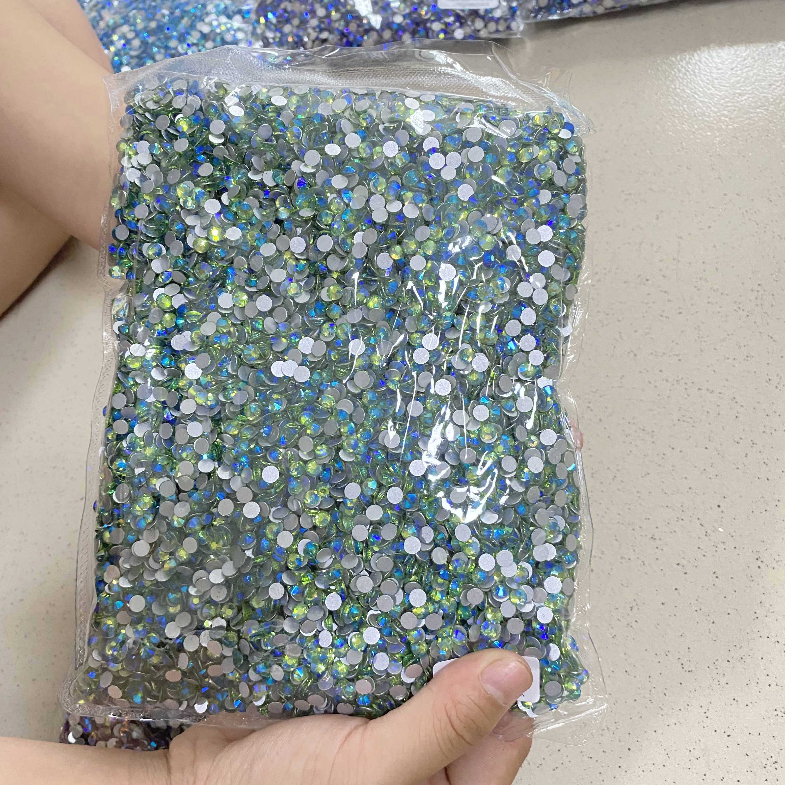 Whatstone SS3 SS4 SS5 SS6 1440Pcs Flatback Non Hotfix Glass Stone Nail Art Rhinestone For Nail Decoration