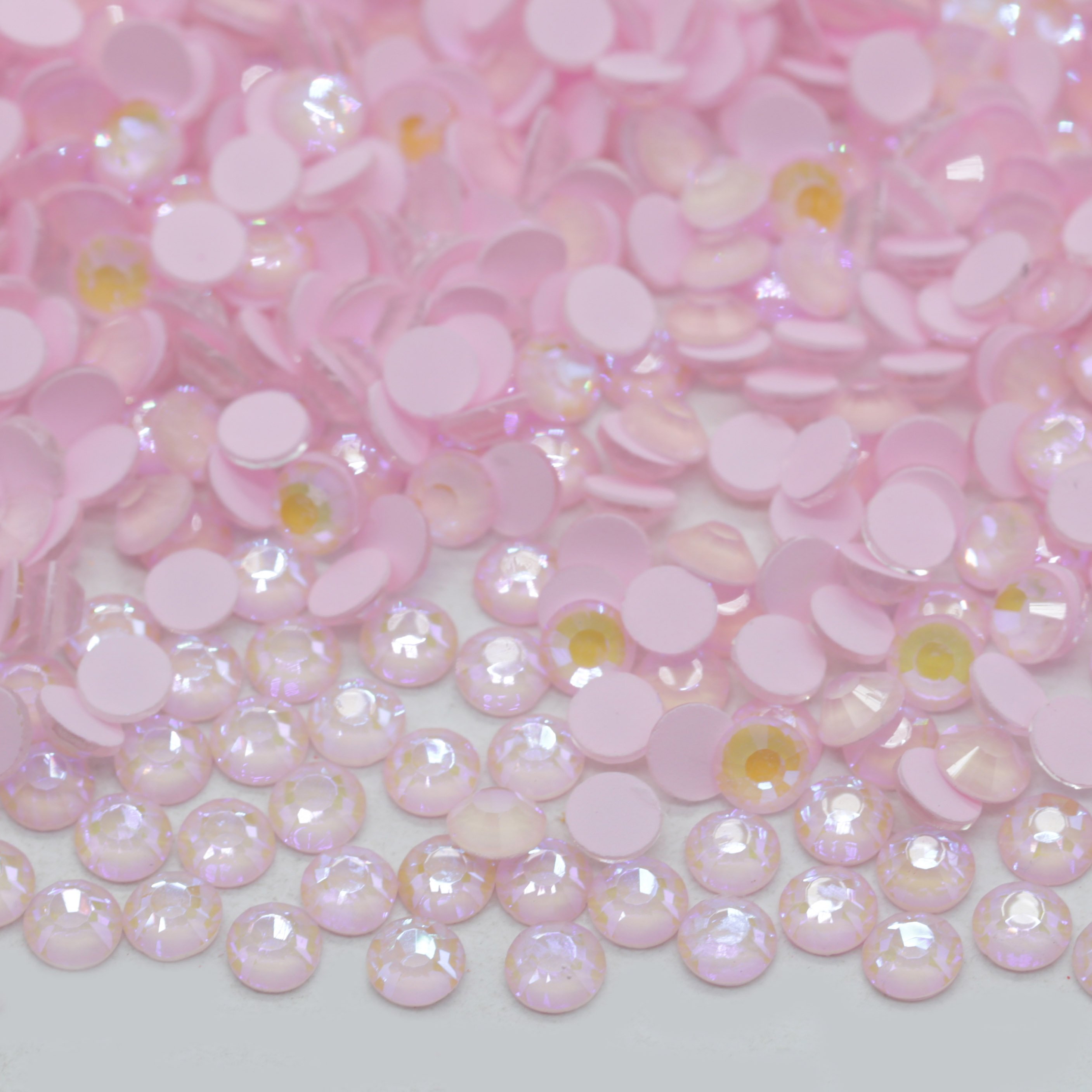 Wholesale Factory Round Glitter Non Hotfix Glass Luminous Nail Rhinestone For Clothes jewelry Nails