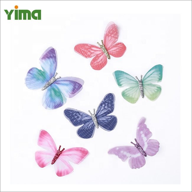 Rhinestone fashion mariposa personalized beautiful butterfly embroidery patch