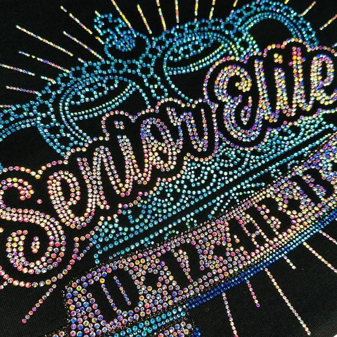 Factory Price Rhinestone Transfer Cheer Designs Custom Cheerleading Rhinestone Transfer Iron on Bra