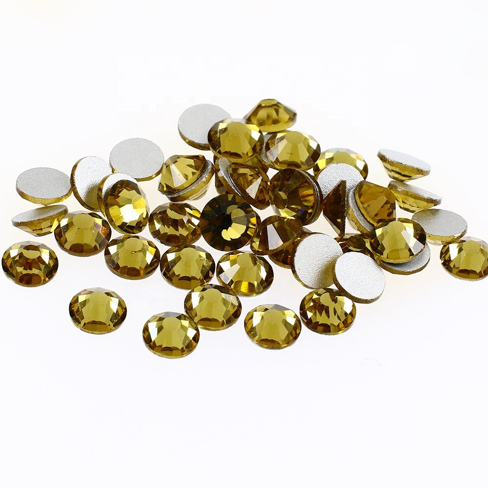 Dongzhou high quality multicolour non-hotfix glass rhinestones wholesale lead-free crystal stone beads for wedding dresses