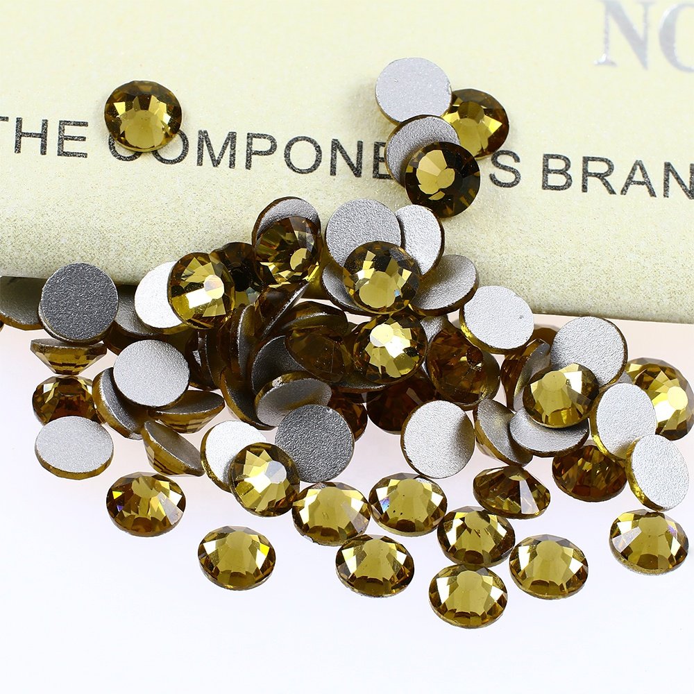 Dongzhou high quality multicolour non-hotfix glass rhinestones wholesale lead-free crystal stone beads for wedding dresses
