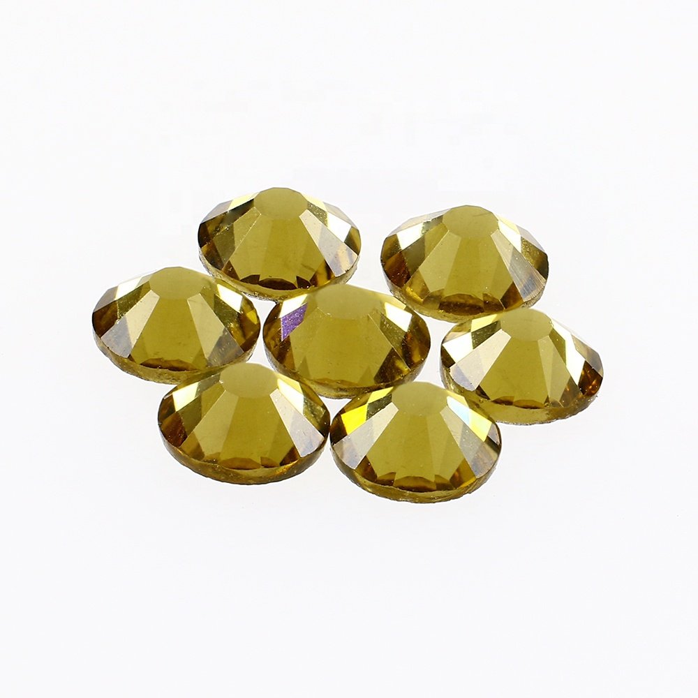 Dongzhou high quality multicolour non-hotfix glass rhinestones wholesale lead-free crystal stone beads for wedding dresses