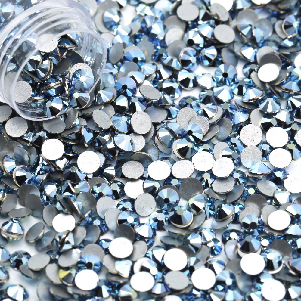 Factory Wholesale SS16 SS20 Glass Crystal Ab Flat Back Non Hotfix Rhinestones For Wedding Dress Garment Accessories