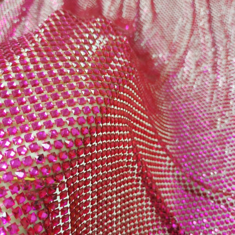 Hot sales african net lace fabric embroidered tulle lace fabric with rhinestones for nice dress