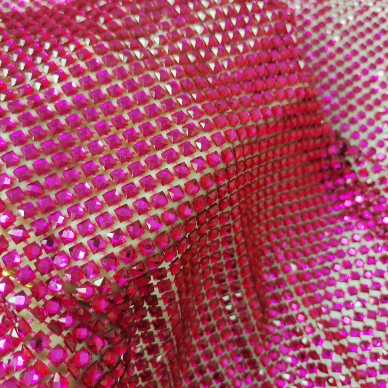Hot sales african net lace fabric embroidered tulle lace fabric with rhinestones for nice dress