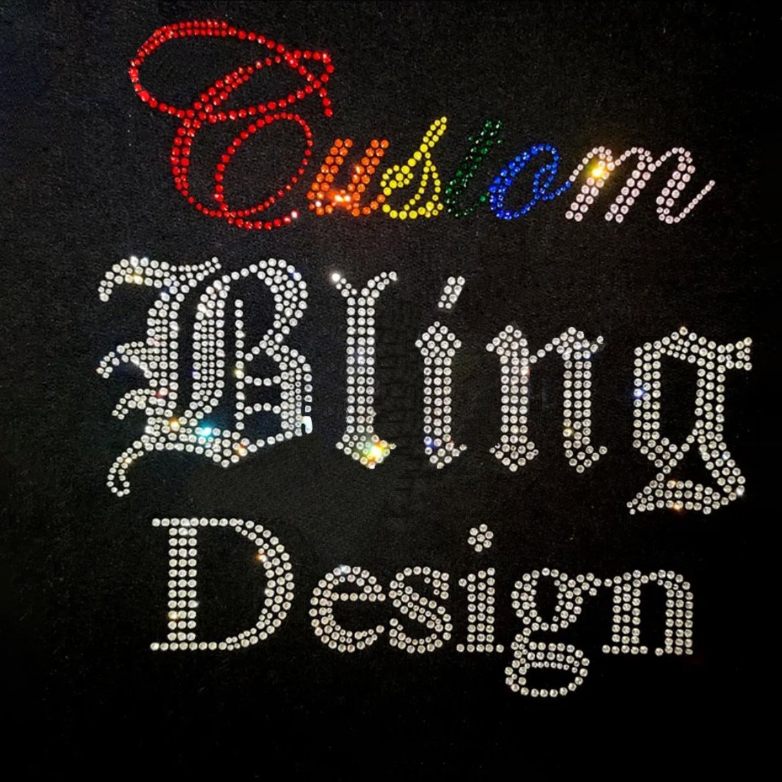 Custom Your Own Rhinestone Design Wholesale Low Minimum Order Hot-Fix Shinning Rhinestone Heat Transfers For Hoodie Shirt
