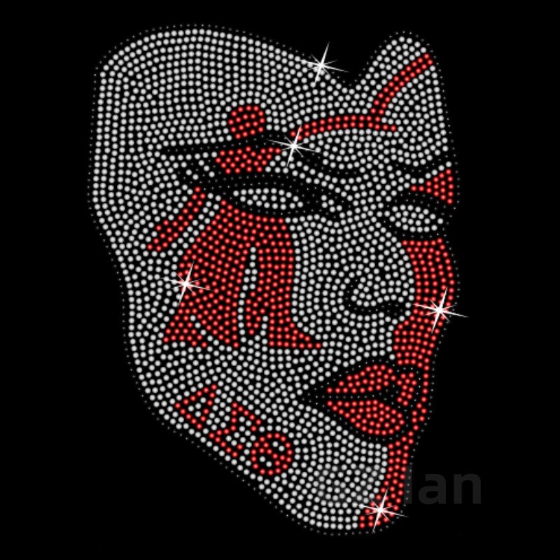 Theta Flower Custom Rhinestone Transfers Delta Sigma Sorority Rhinestone Hotfix Iron On Crystal Rhinestones