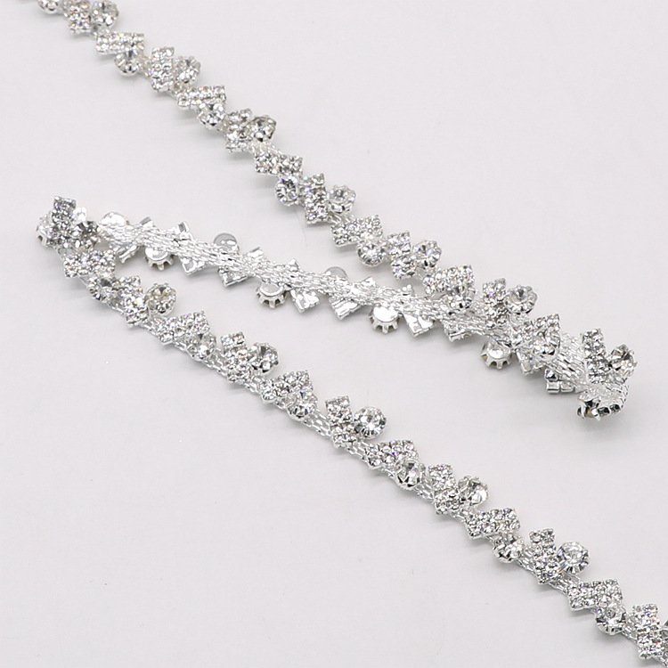 Wholesale Crystal Rhinestone Chain Trimming Bling Crystal Chain For Garments LSRT999