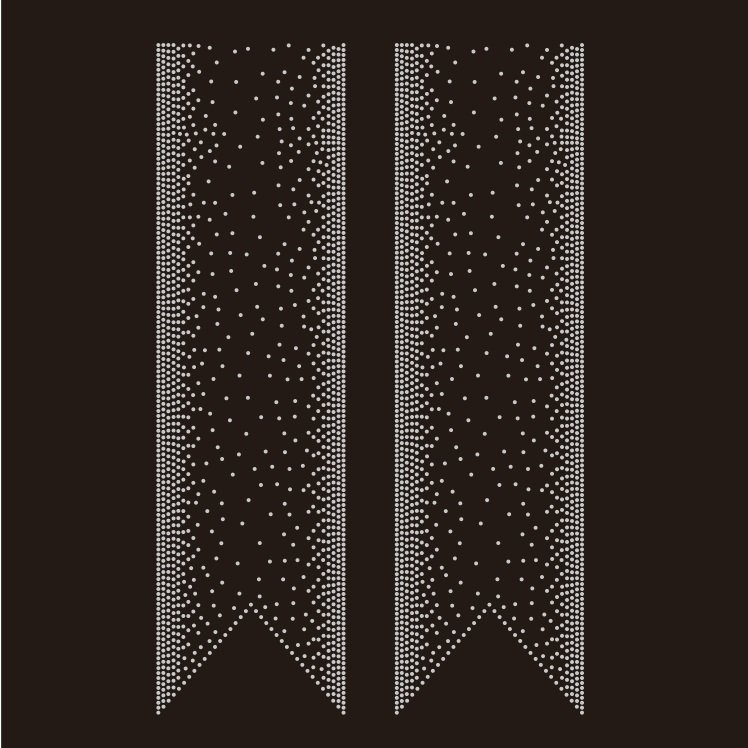 Big Crystal AB Blingbling Cheerl bow Hot Fix Rhinestone Transfer Designs Iron On Motifs