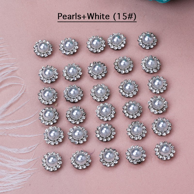 New Arrival Multi Color Glitter Round Flower Diamond Charm Crystal Shiny Glass Jewelry Sewing Rhinestones For Wedding Dresses