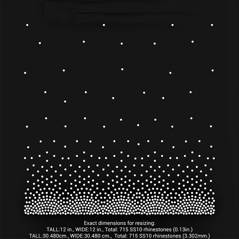 Scatter Bling Rhinestone Transfer Splash Rhinestone Sheet Iron On Transfer for Wedding Dress Tshirts