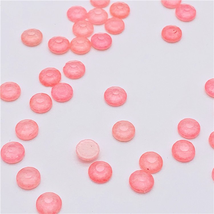 Factory Wholesale Hotfix Rhinestones Fluorescent Crystal Fluorescent Pink Glass Heart Vl Shoes K9 Glass Faceted Cabochon Hot-fix