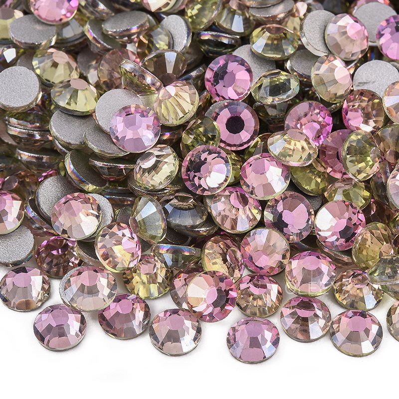 Oleeya High Quality New Color SS6- SS20 Crystal Rhinestones P121-P249 flat back Non Hotfix For Nailart DIY Tumbler