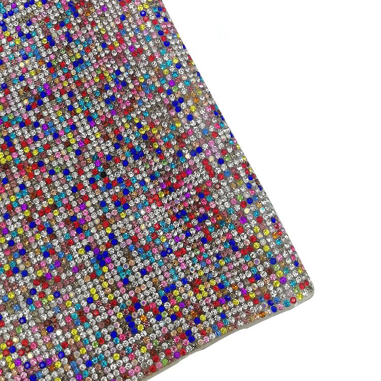 Yantuo Customized size pattern Rhinestone Self-adhesive Sheet Bling Crystal Strong Adhesive Rhinestones Used for decoration