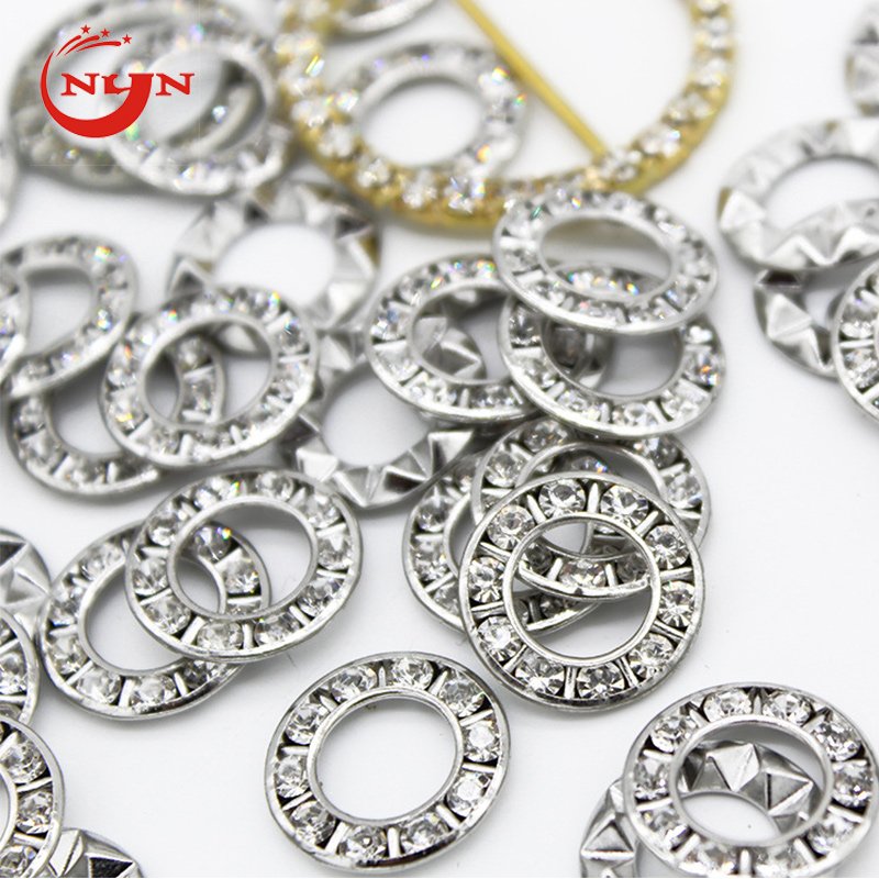 Hot Sale Brass Diamond Decorate Eyelets Clear Rhinestone Grommets With Washers