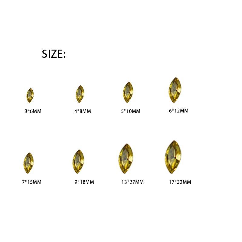 Cheap Horse Eye Shape Chaton K9 Crystal Rhinestone Point Back Rhinestones 6ss For Nail Art Clothing Accessories