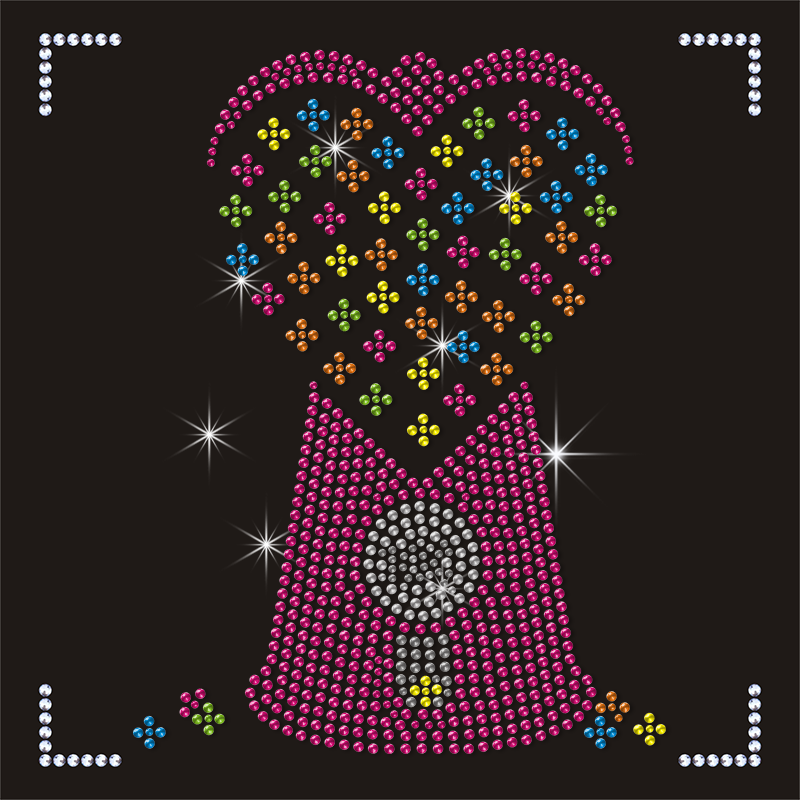 Custom AB SS20 Motif Rhinestones for Shoes Garments Bags Nail Art Hot-Fix Iron Rhinestone Jorts Pointback Style