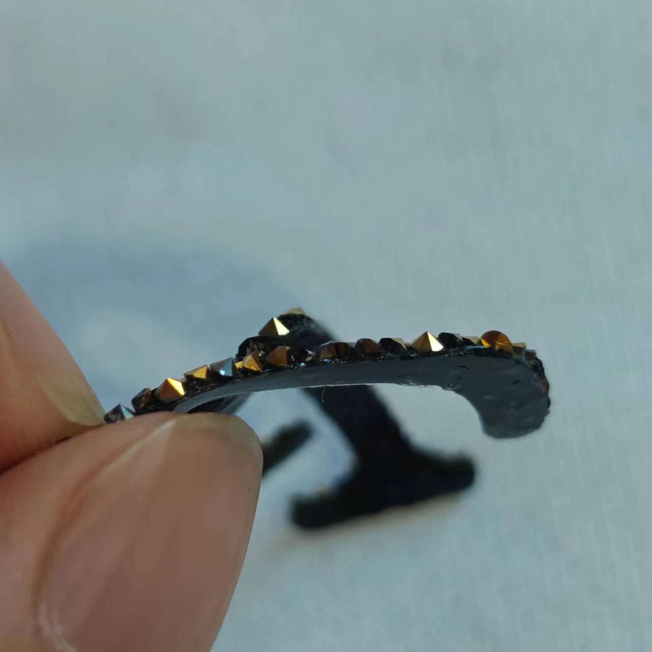 Wholesale Yiwu hot selling new products heat transfer printing hot melt adhesive crystal rhinestone labels for clothing