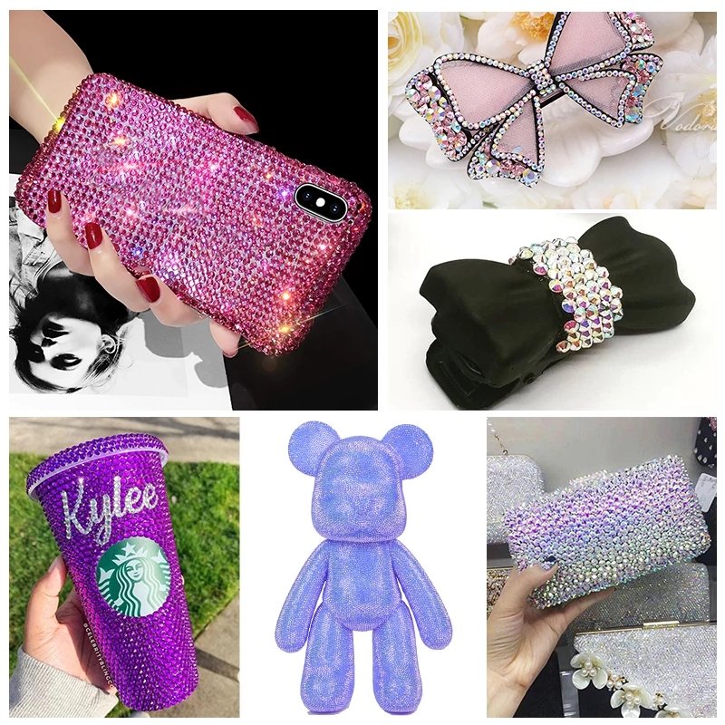 Qiao 3mm 4mm 5mm Jelly AB Resin Non Hot Fix Rhinestones Flatback Crystals Strass Glitters Stone for DIY Decoration 18800Pcs/box