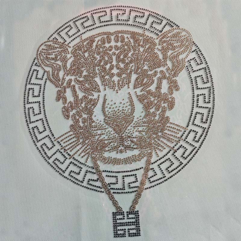 Wholesale Customized Hot Fix Crystal Templates Red Heart Rhinestone Template Iron On Transfer Motif For Shirt